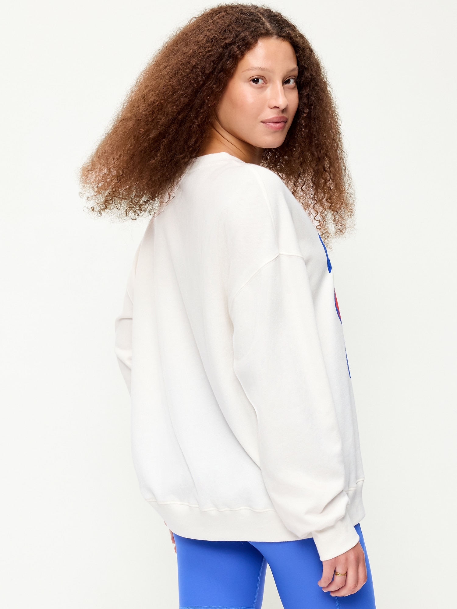 Buffalo Bills Oversized Fleece Sweatshirt for Women