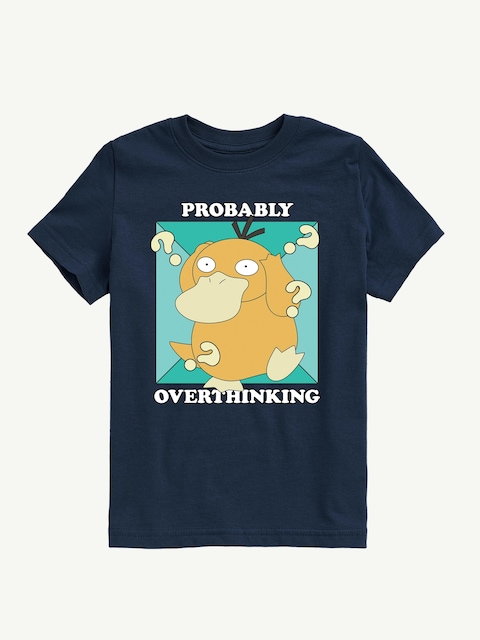 Pokemon Probably Overthinking Short Sleeve T-Shirt For Boys