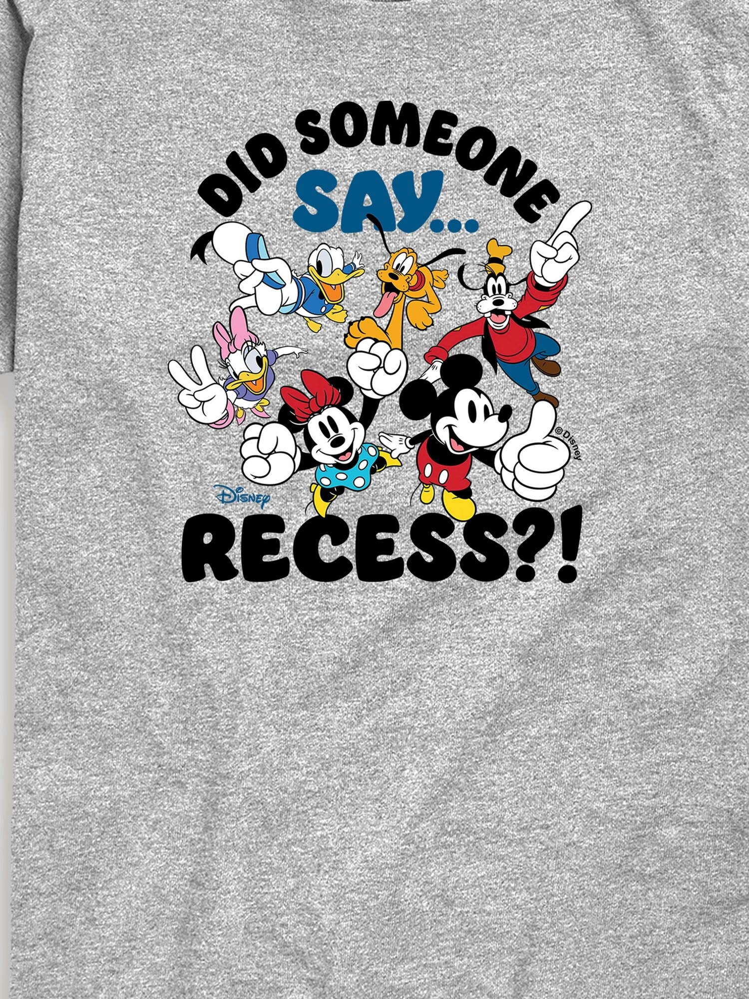 Футболка Old Navy Disney Did Someone Say Recess Short Sleeve T-Shirt для малышей, цвет: Меланжевый — фото 2