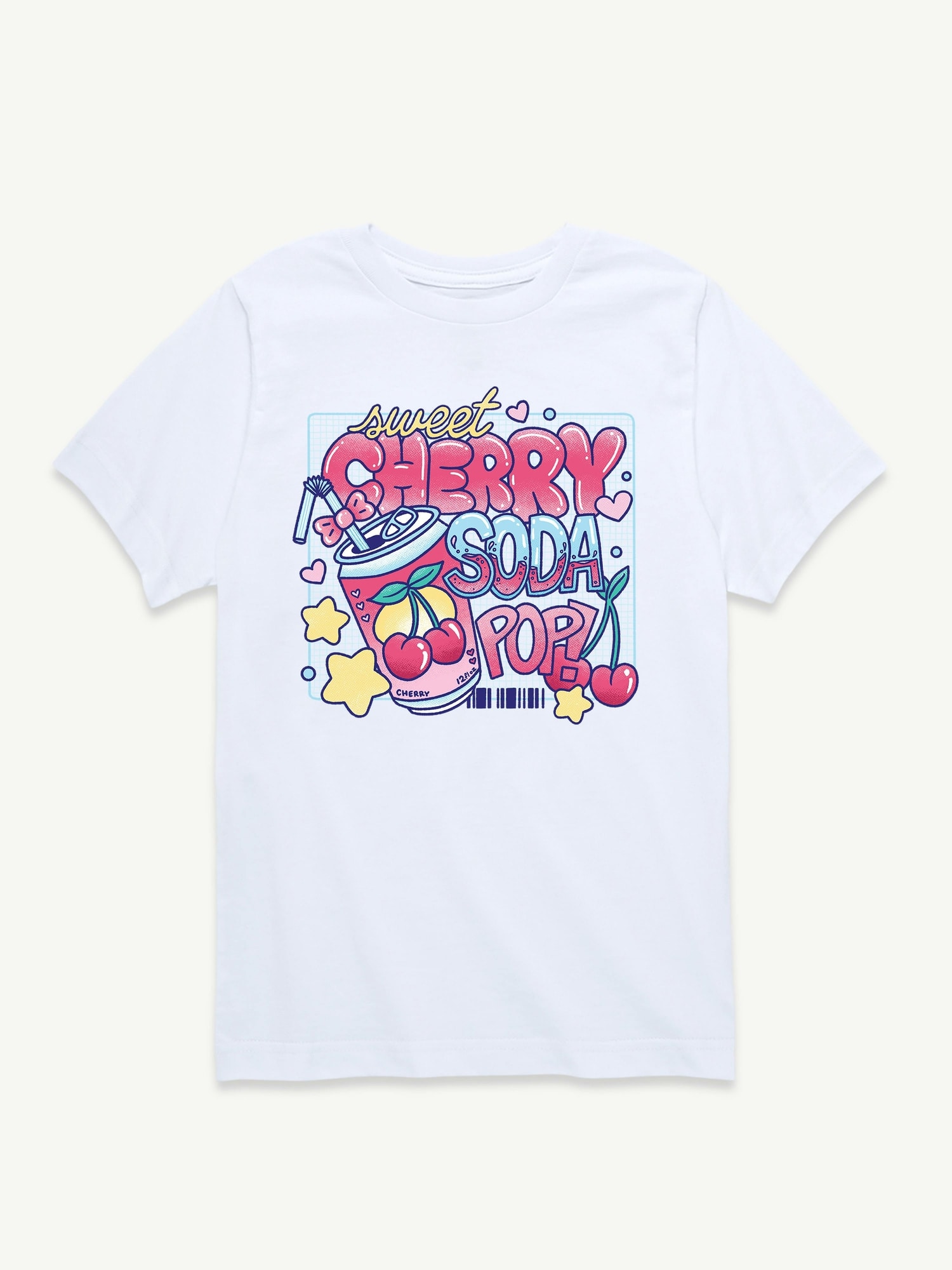 Sweet Cherry Soda Pop T-Shirt For Girls