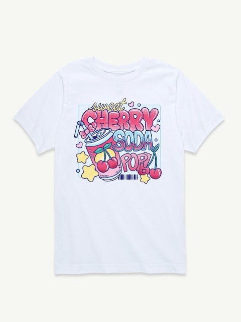 Sweet Cherry Soda Pop T-Shirt For Girls