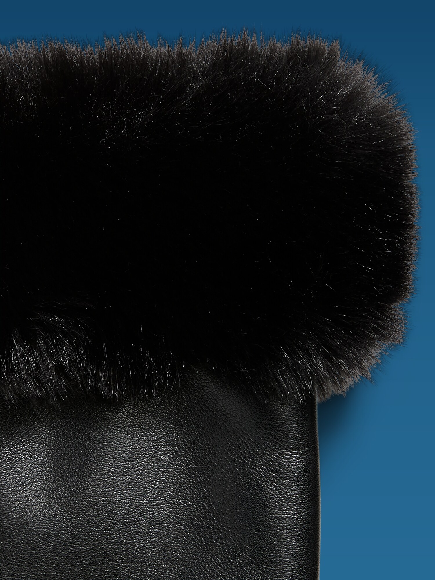 Женские перчатки Old Navy x Altuzarra Vegan Leather Gloves, цвет: Чёрный — фото 3