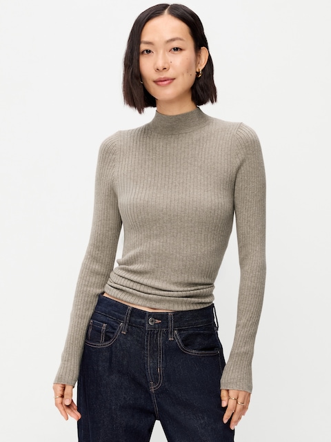 Slim-Fit Ribbed Turtleneck