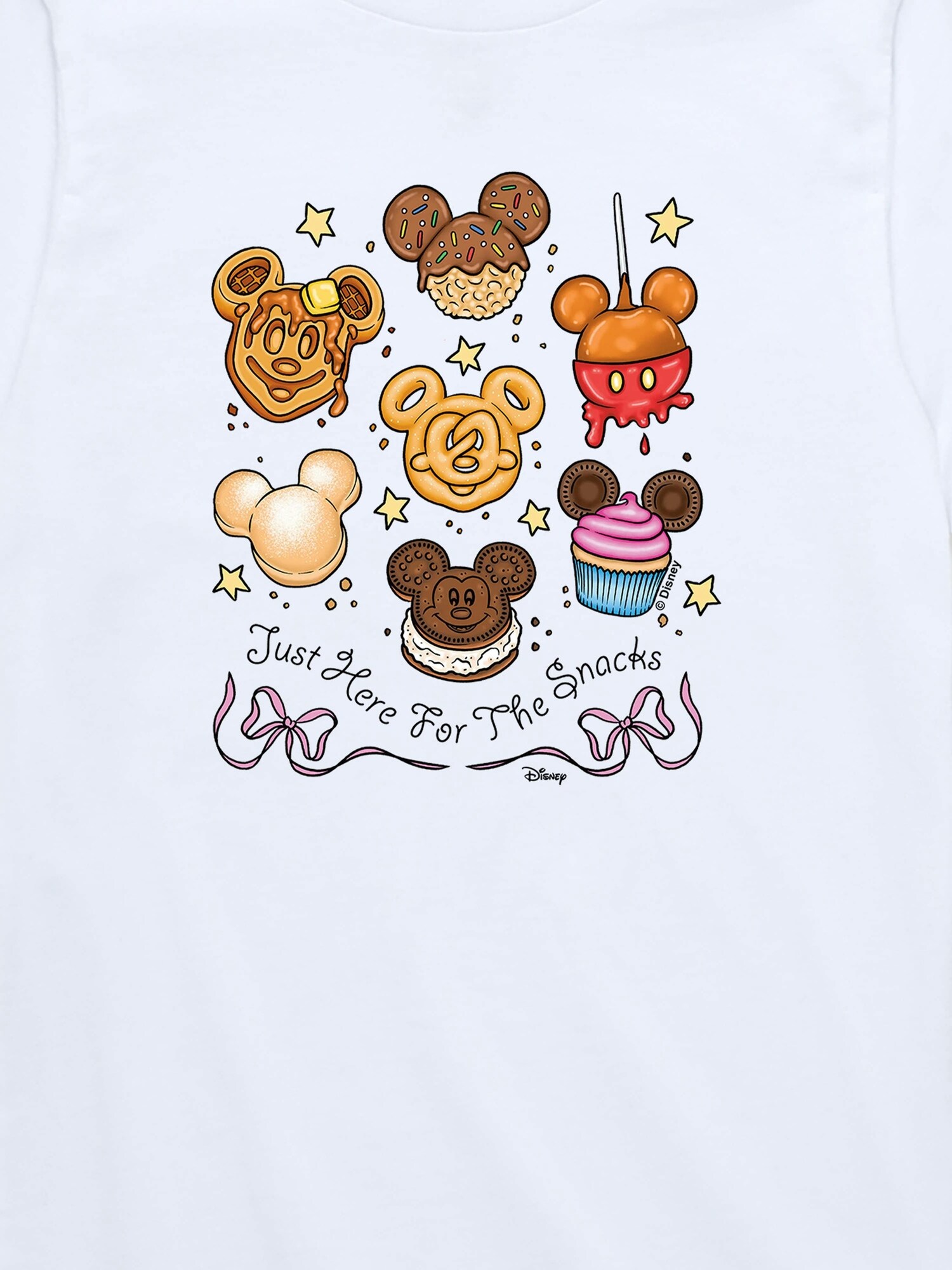 Футболка Old Navy Disney Here For The Snacks Short Sleeve T-Shirt для малышей, цвет: Белый — фото 2