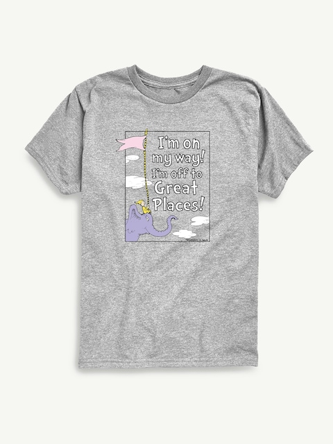 Dr Seuss On My Way To Great Places Short Sleeve T-Shirt For Toddler