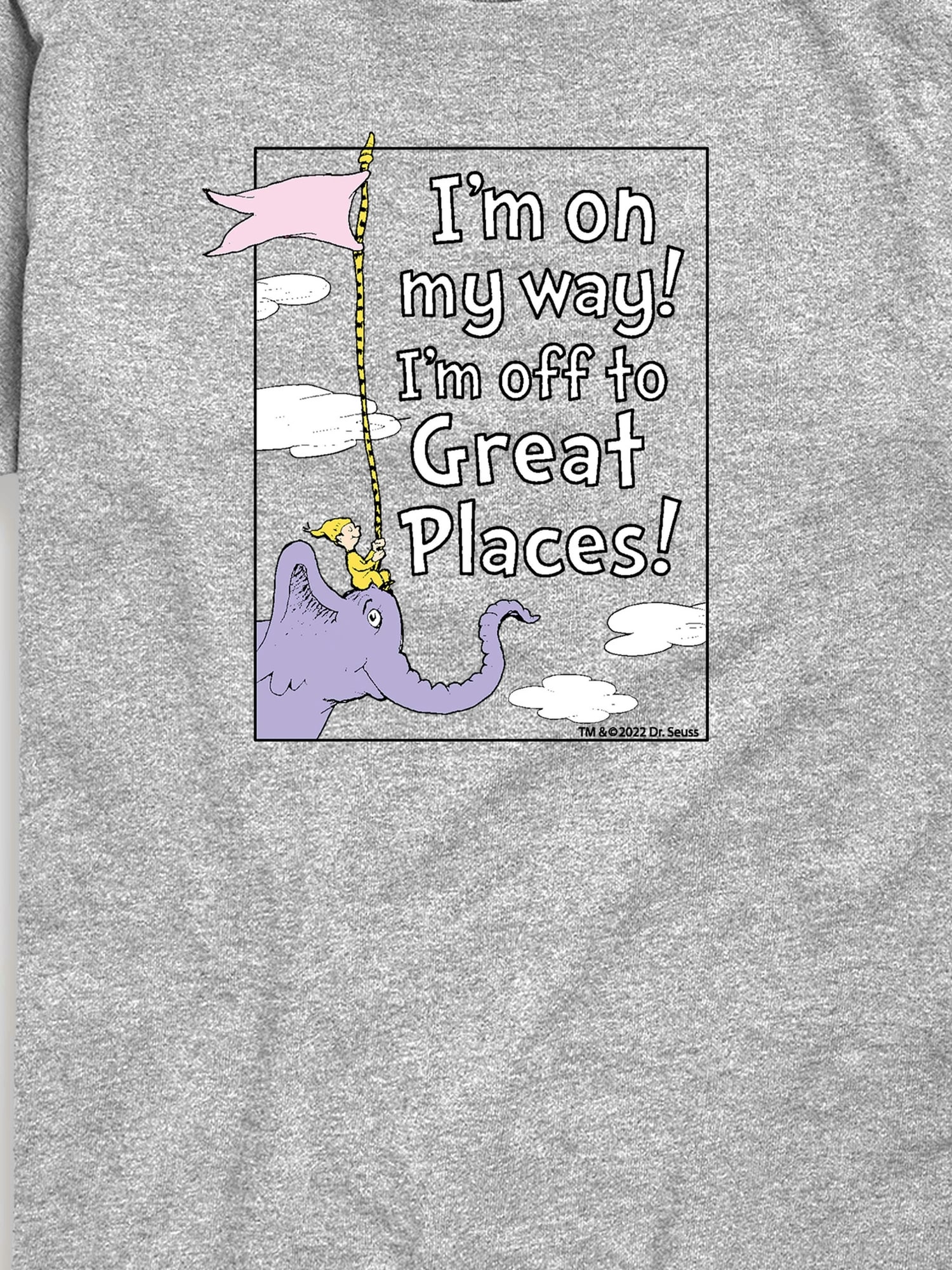 Dr Seuss On My Way To Great Places Short Sleeve T-Shirt For Toddler