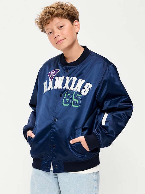 Old Navy x Netflix Stranger Things: Tales From '85 Satin Bomber Jacket for Boys