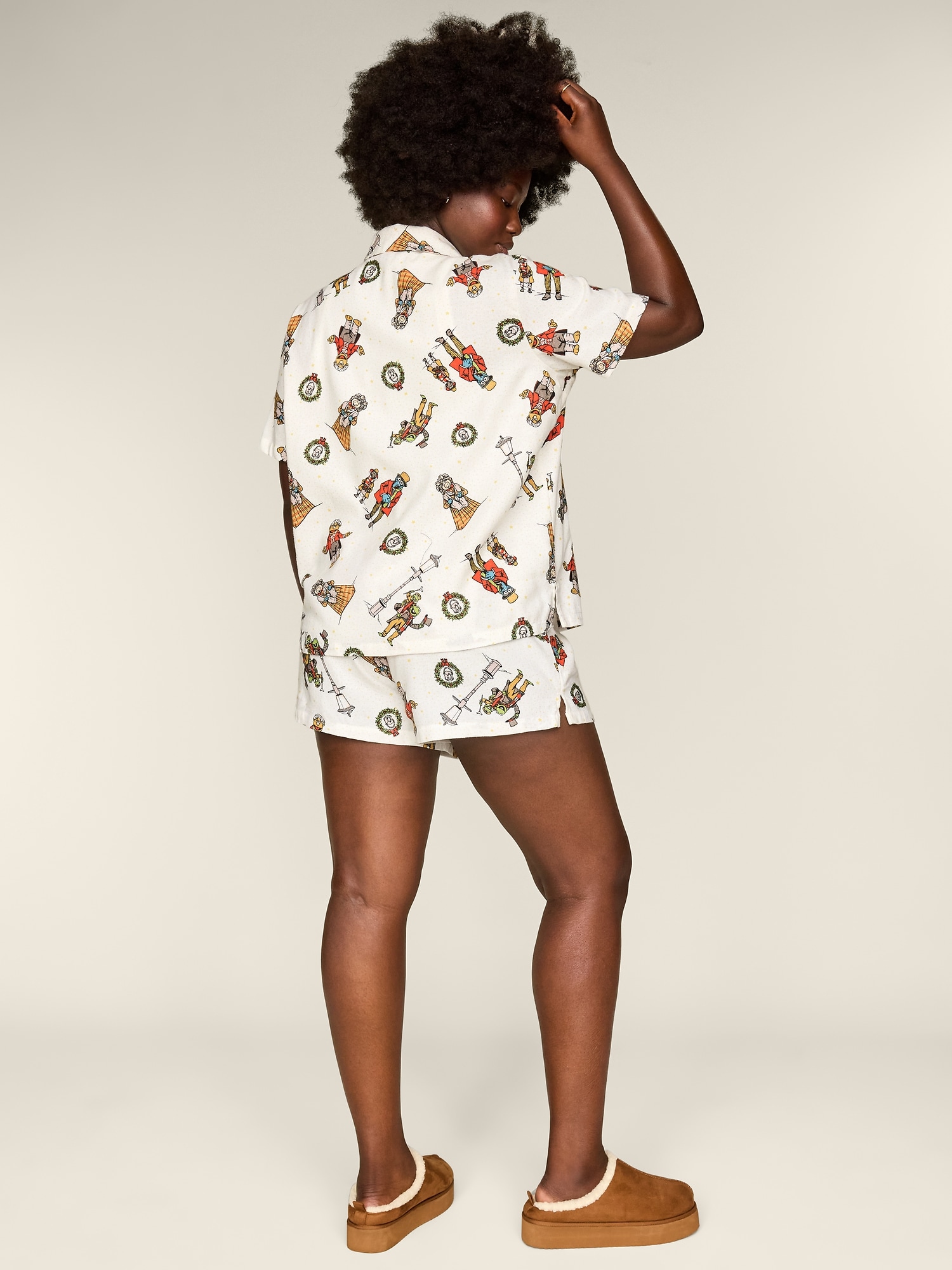 Old Navy x Disney Muppets Flannel Pajama Shorts Set for Women
