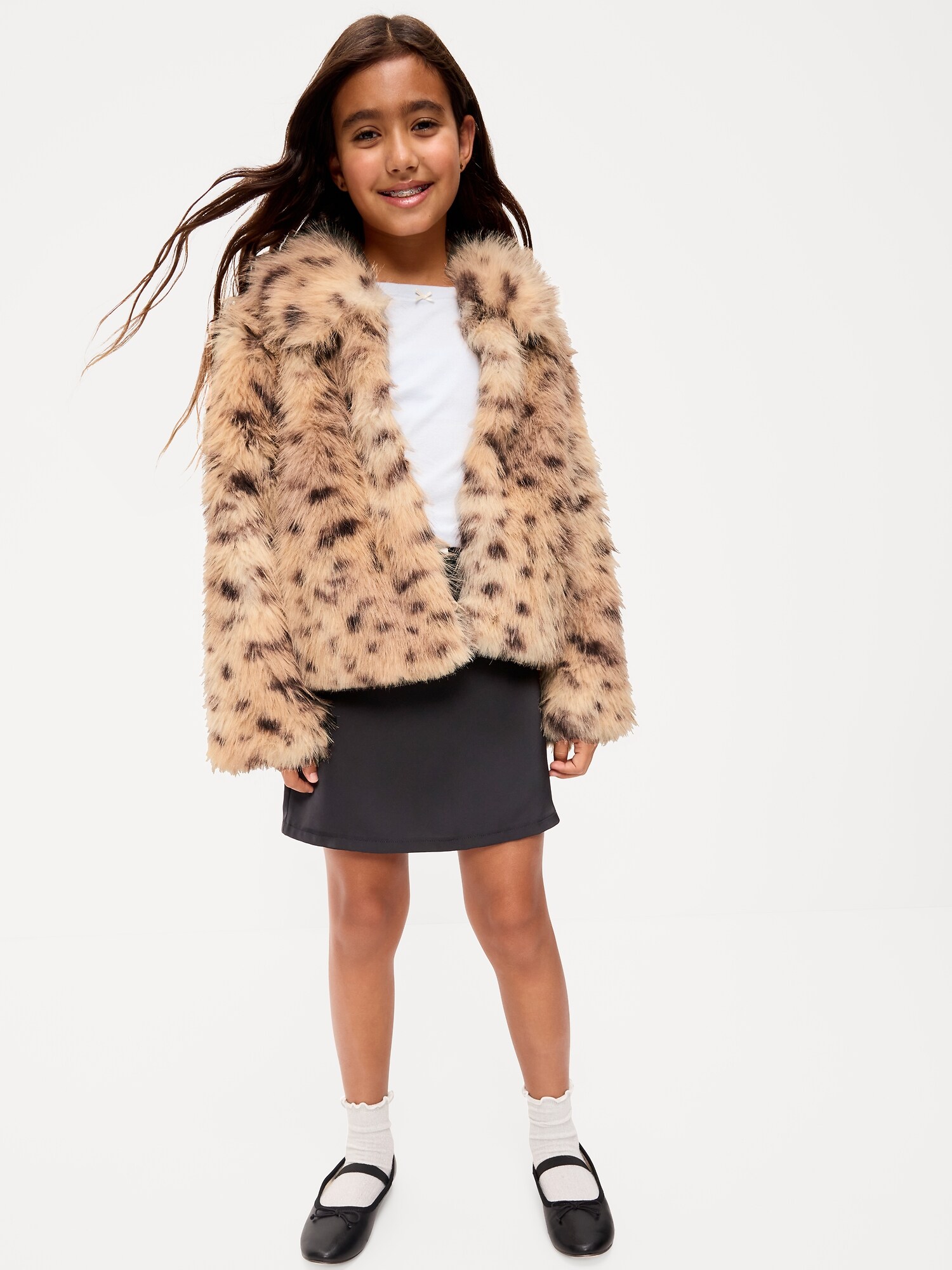 Юбка Old Navy Satin Skirt для девочек, цвет: Чёрный — фото 3