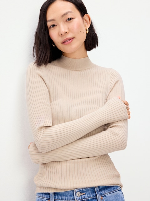 Slim-Fit Ribbed Turtleneck