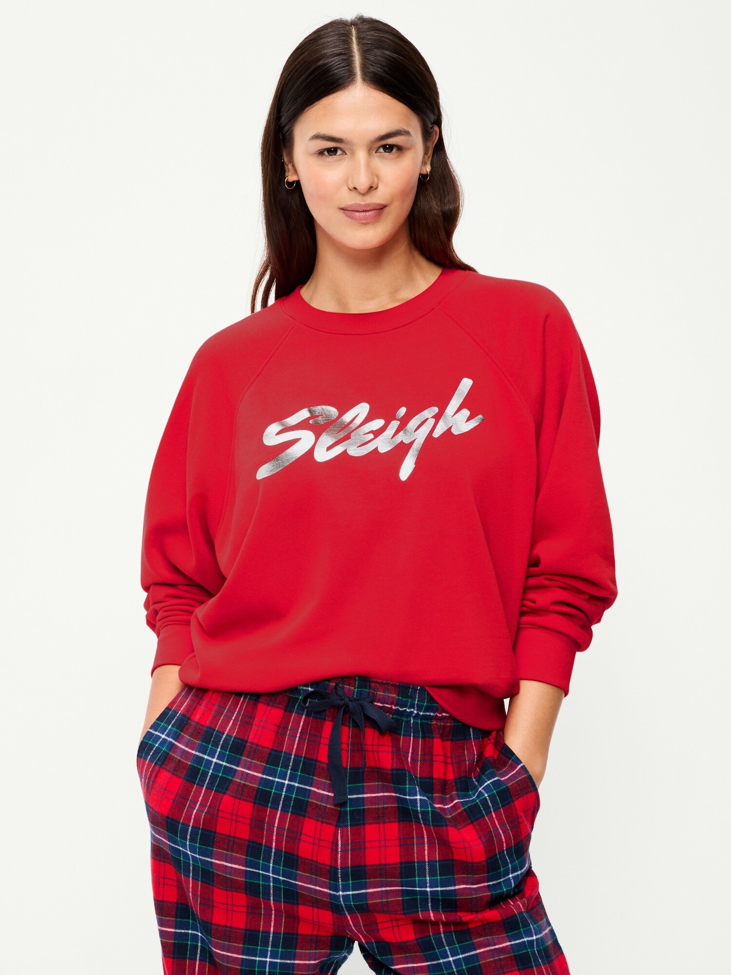Женские толстовки Old Navy SoComfy Oversized Raglan, цвет: Amaryllis — фото 4