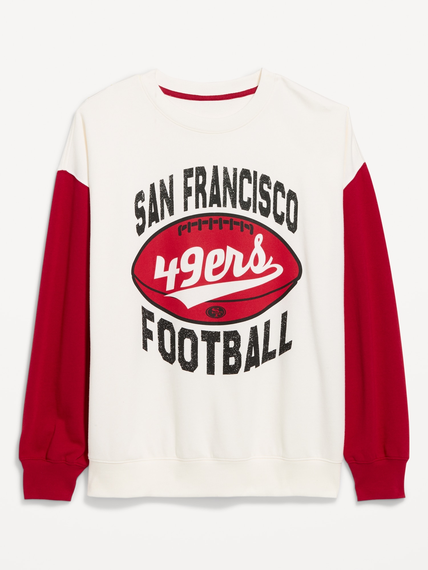San Francisco 49ers Oversized Fleece Sweatshirt for Women