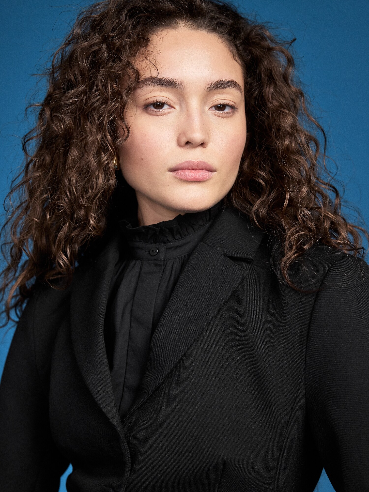 Женский приталенный блейзер Old Navy x Altuzarra, цвет: Чёрный — фото 5