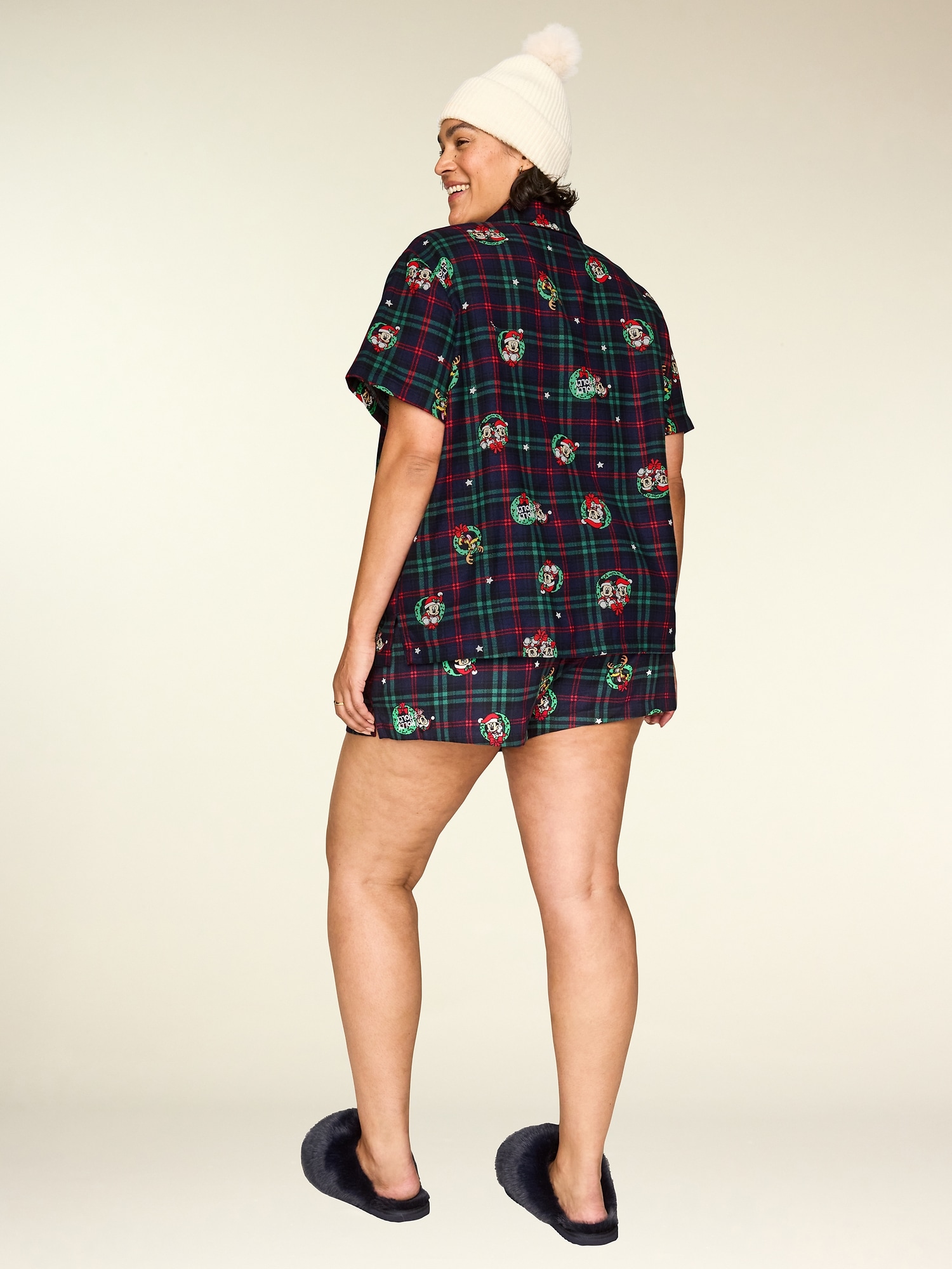 Old Navy x Disney Flannel Pajama Shorts Set for Women