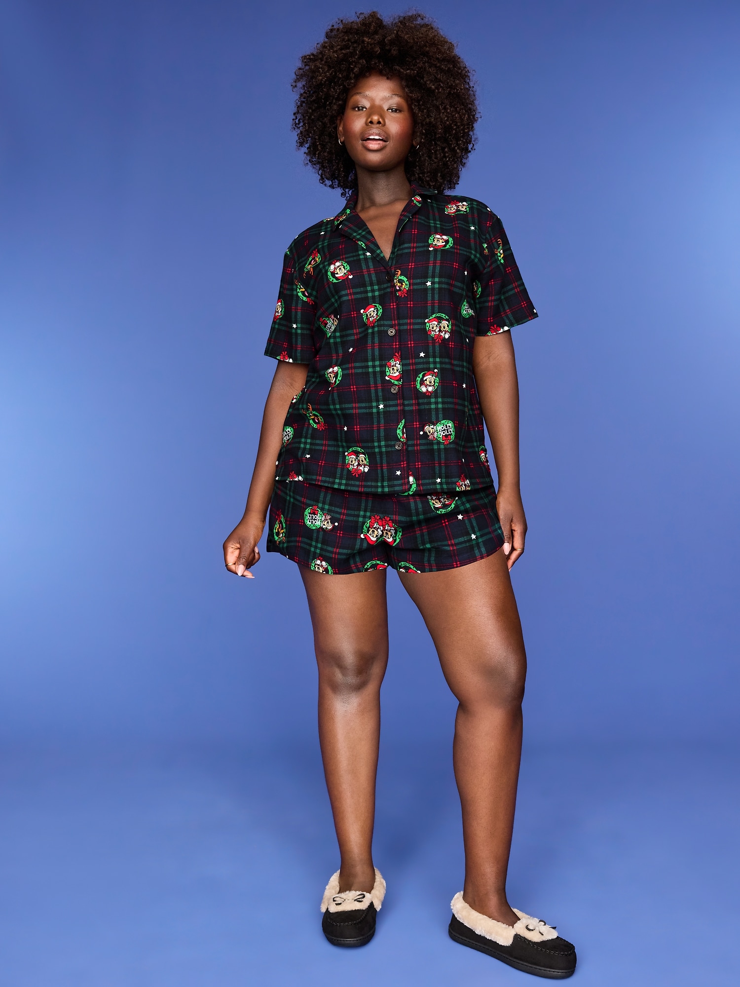 Old Navy x Disney Flannel Pajama Shorts Set for Women