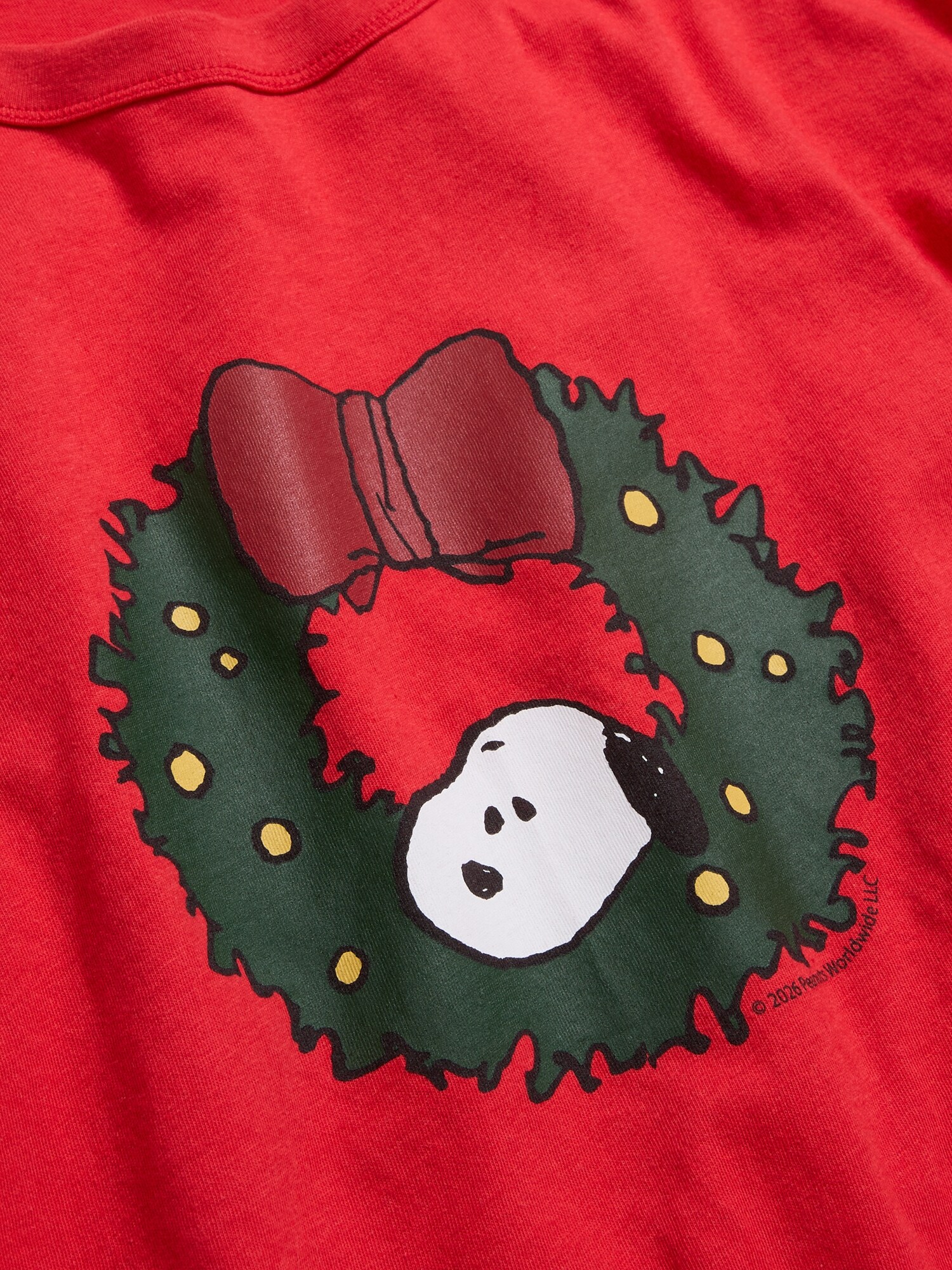 Женская удлинённая футболка-туника Old Navy Peanuts Snoopy оверсайз, цвет: Красный — фото 4