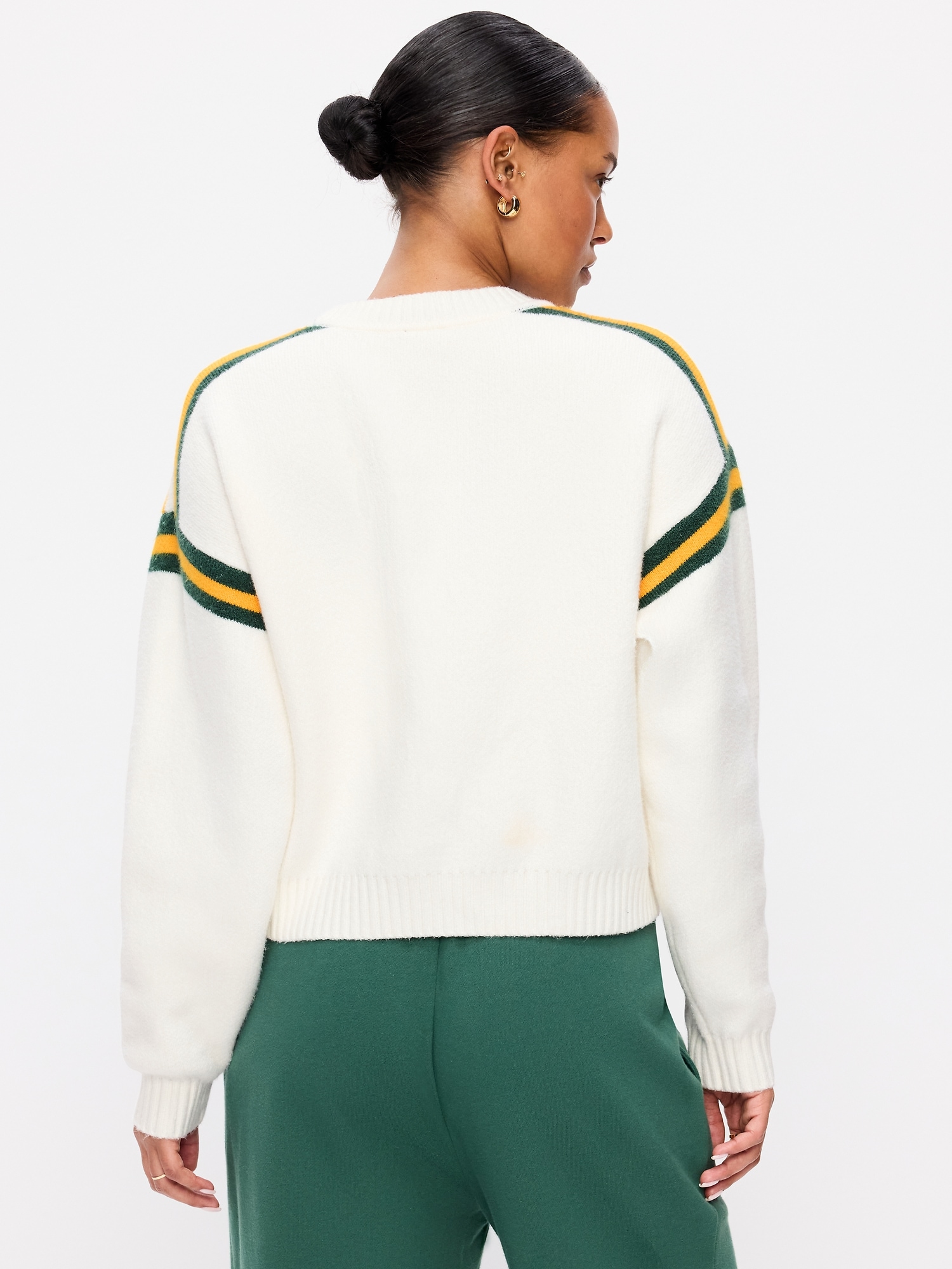 Green Bay Packers Cropped Sweatshirt for Women