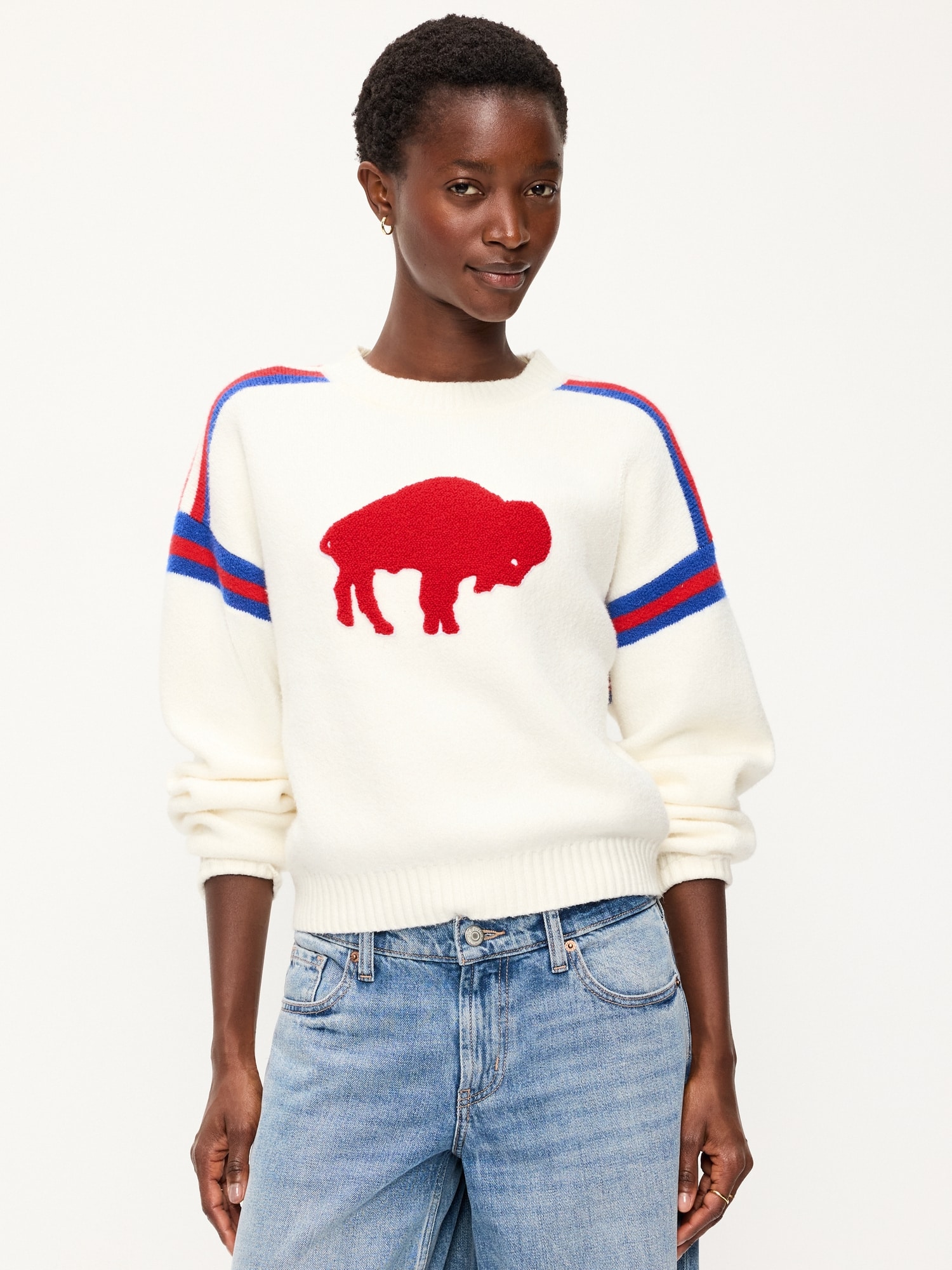Buffalo Bills Cropped Sweater for Women