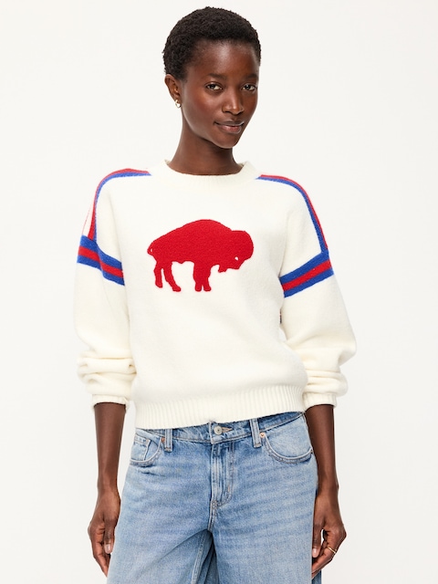 Buffalo Bills Cropped Sweater for Women