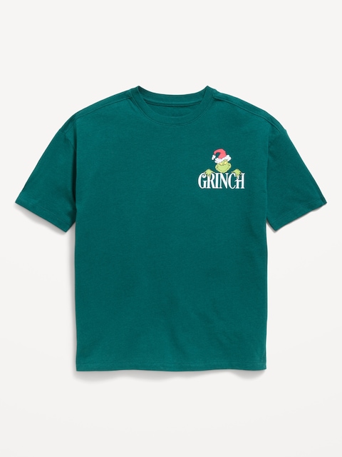 Dr. Seuss™ Grinch Oversized Gender-Neutral Graphic T-Shirt for Kids