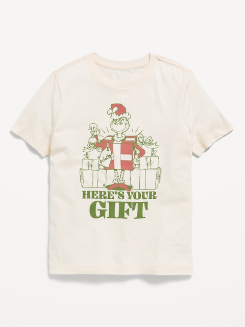 Dr. Seuss™ Grinch Oversized Gender-Neutral Graphic T-Shirt for Kids