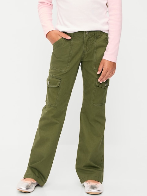 Low-Rise Flare-Leg Utility Pants for Girls