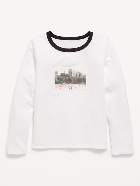 Long-Sleeve Graphic T-Shirt for Girls