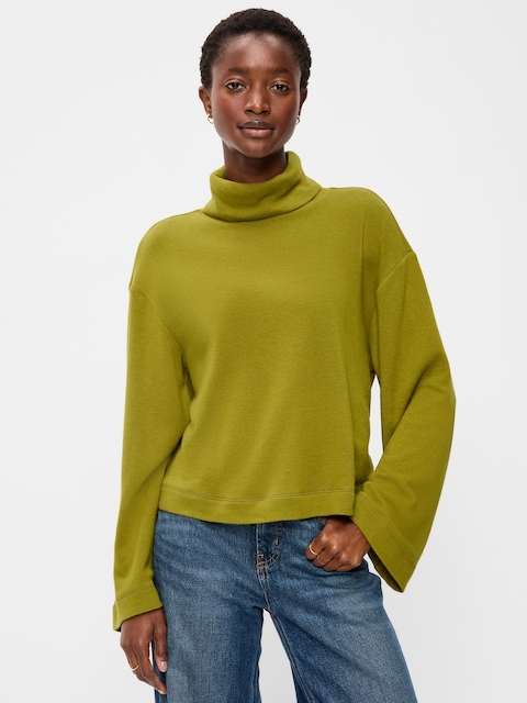 Long-Sleeve Oversized Turtleneck Sweater