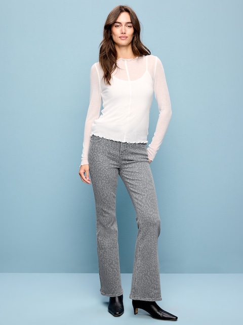 High-Waisted Flare Jeans