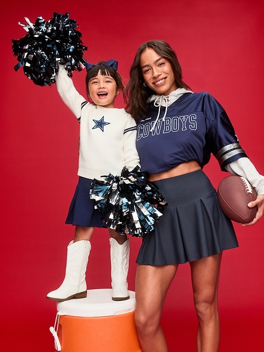 Dallas Cowboys Oversized Crinkled Hooded Jacket for Boys | Old Navy