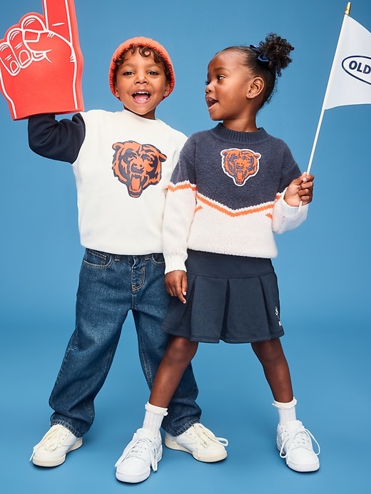 Chicago Bears Oversized Graphic Football T-Shirt for Toddler Boys