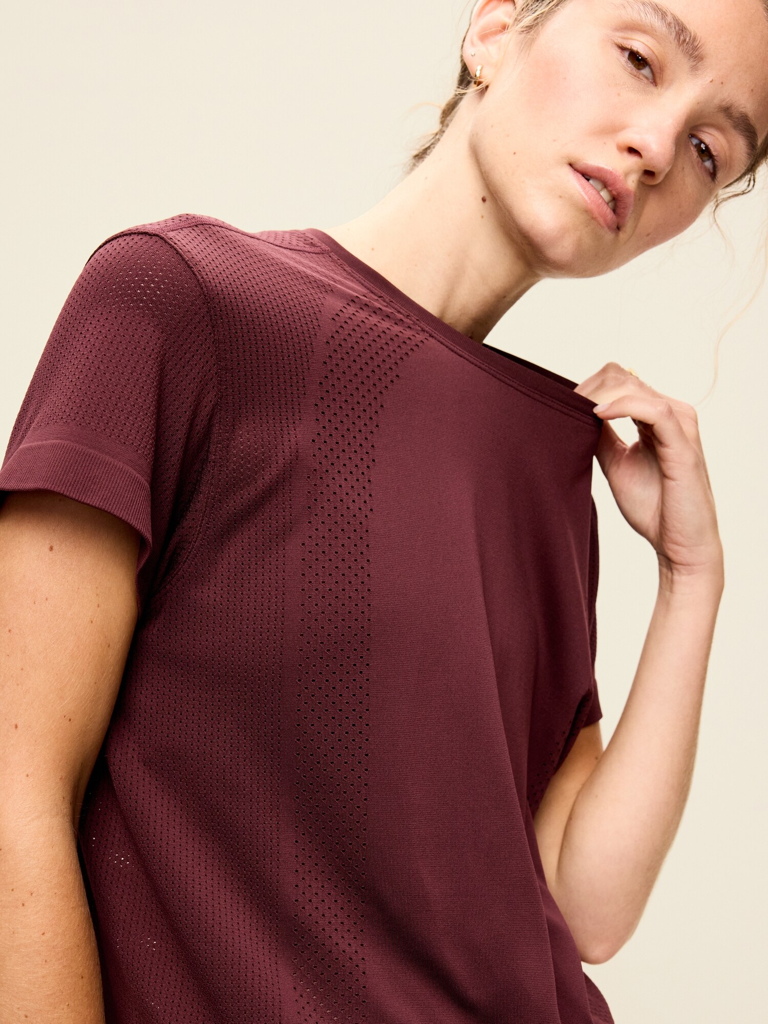 Женская футболка Old Navy Fluid Seamless Loose, цвет: Grand Canyon — фото 4