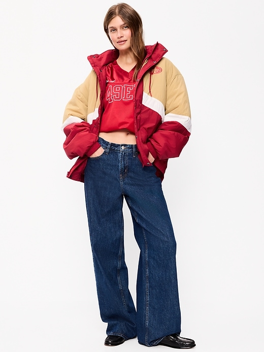 San Francisco 49ers Oversized Jacket for Adults | Old Navy