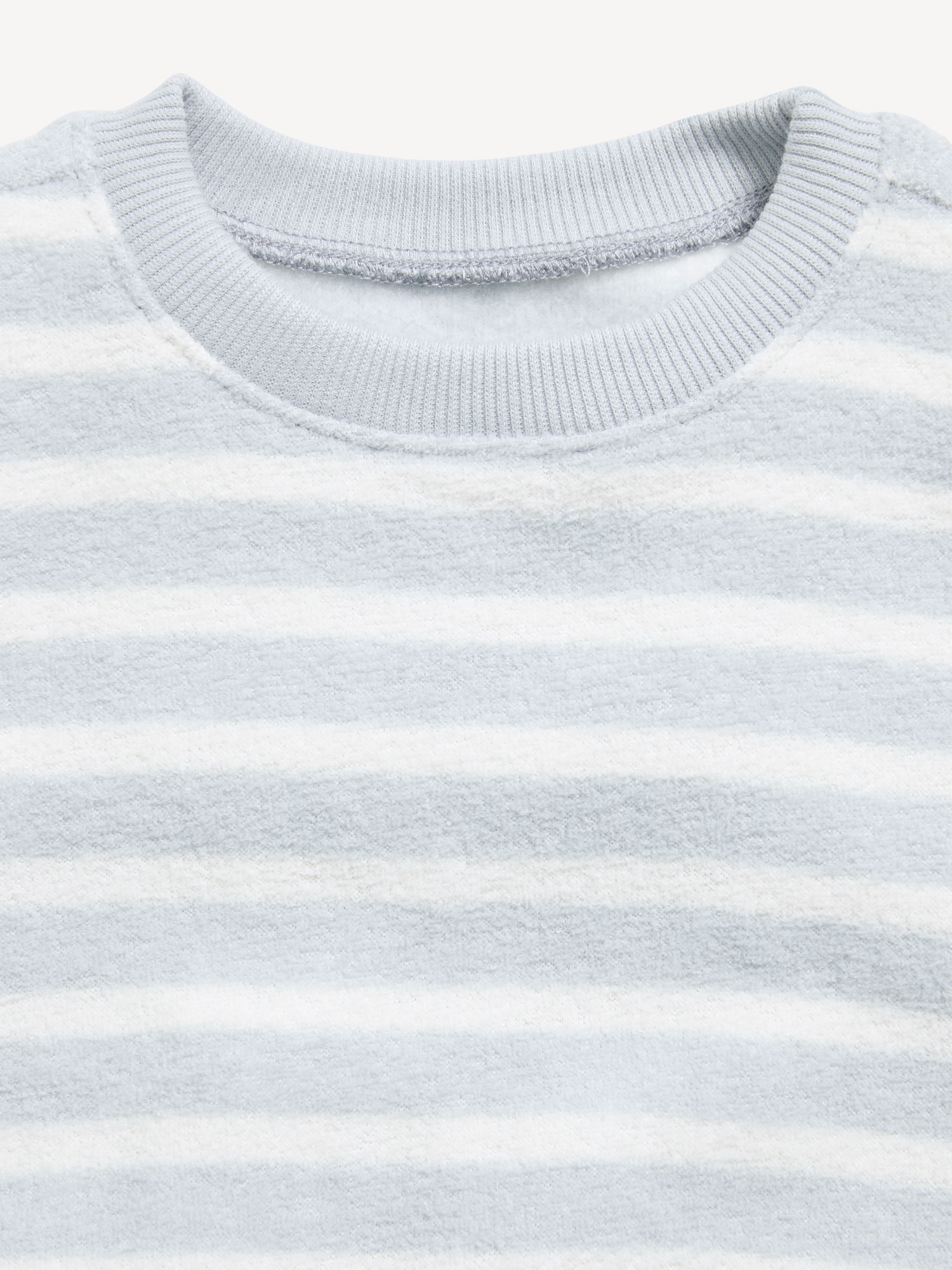Cozy Terry Striped Crew-Neck Sweatshirt for Baby