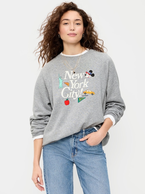 Old Navy x Disney Oversized Raglan Sweatshirt for Women