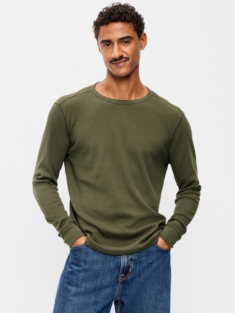 Crew-Neck Waffle T-Shirt