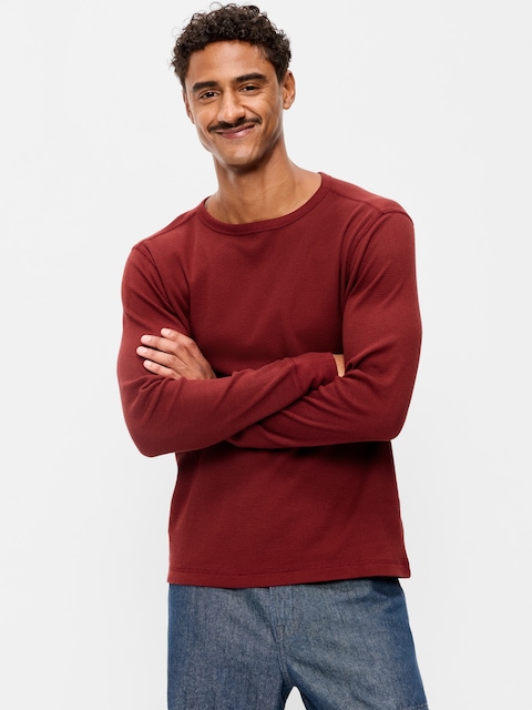 Crew-Neck Waffle T-Shirt