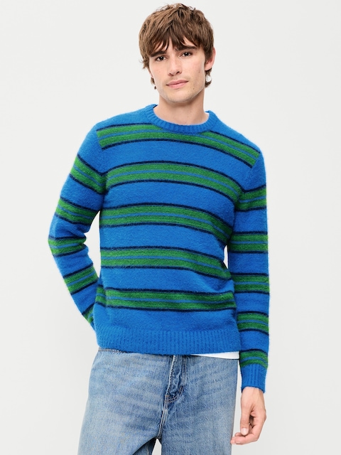 Striped Crew-Neck Sweater