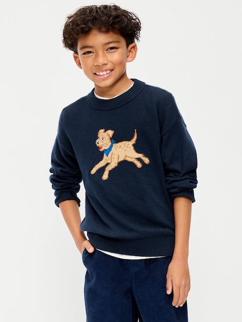 SoSoft Oversized Graphic Sweater for Boys
