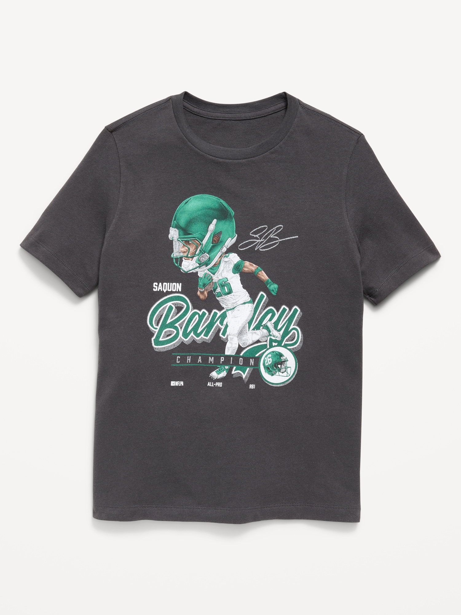 Philadelphia Eagles Saquon Barkley Gender-Neutral Graphic T-Shirt for Kids