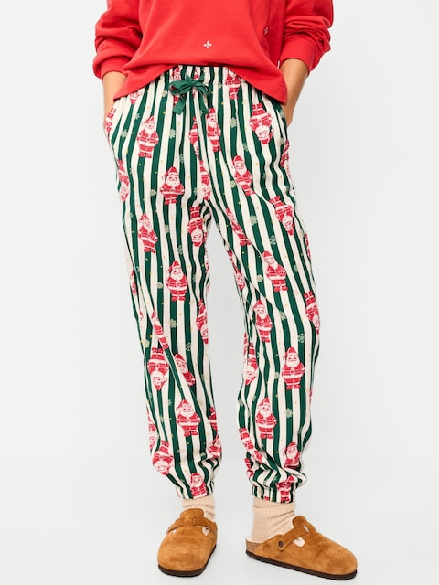 Flannel Pajama Joggers for Women
