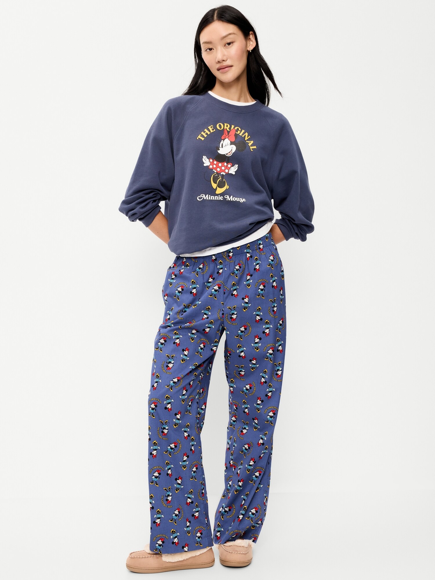 Женские пижамные брюки Old Navy x Disney из поплина, цвет: Minnie Mouse — фото 2