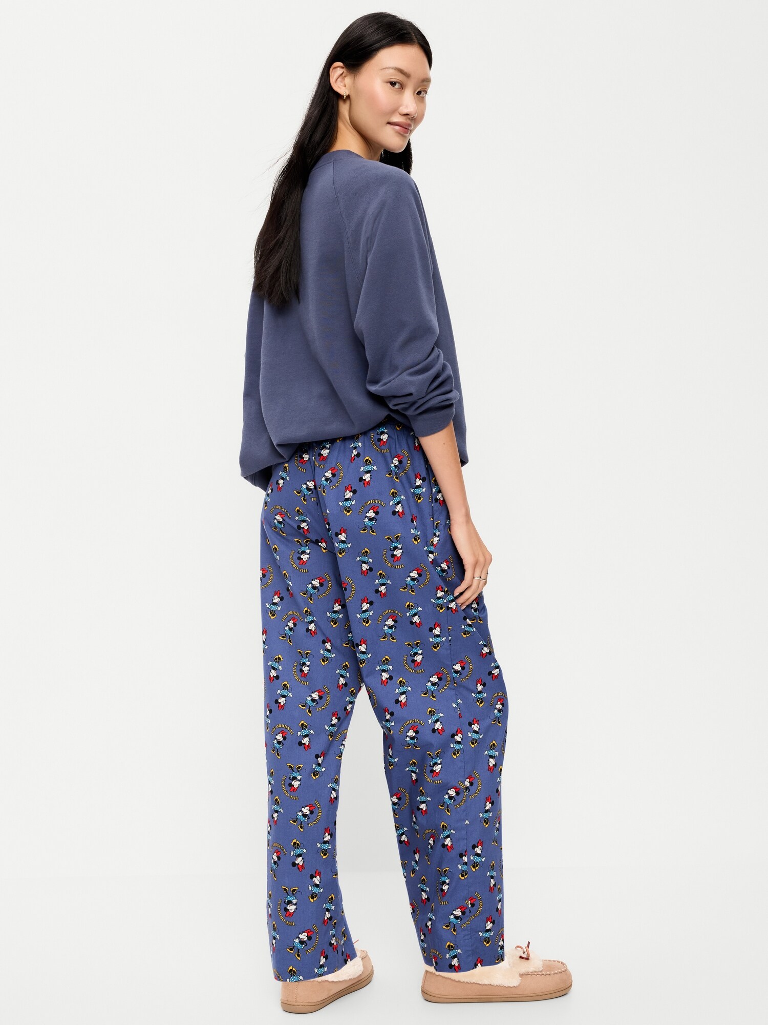 Женские пижамные брюки Old Navy x Disney из поплина, цвет: Minnie Mouse — фото 3