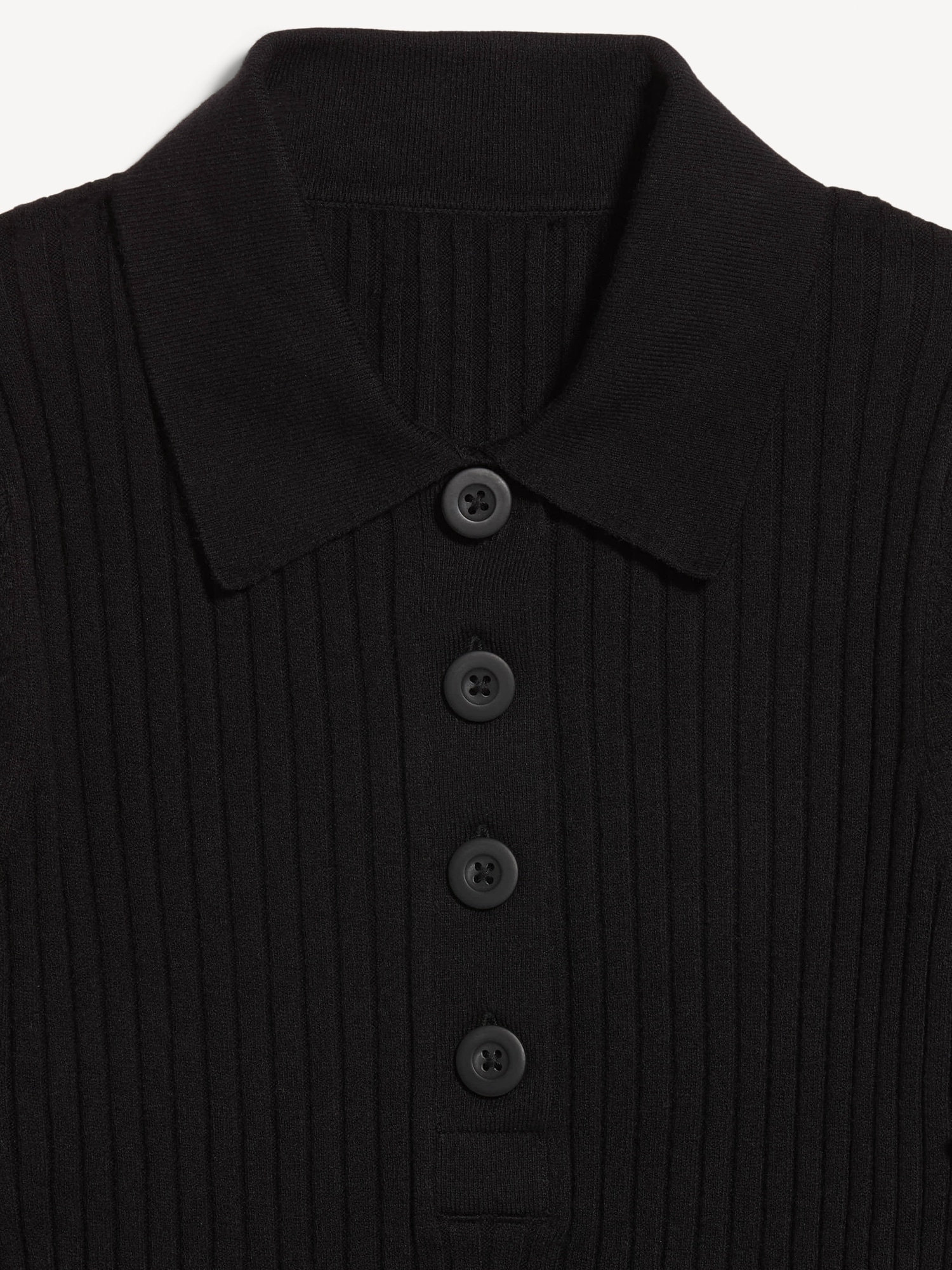 Short-Sleeve Ribbed Polo