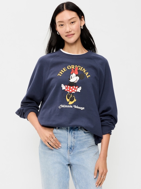 Old Navy x Disney Minnie Mouse Oversized Raglan Sweatshirt for Women
