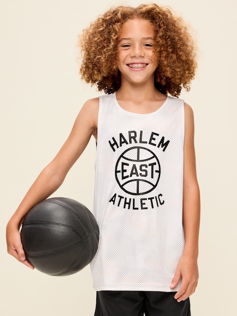 Oversized Mesh Reversible Tank Top for Boys