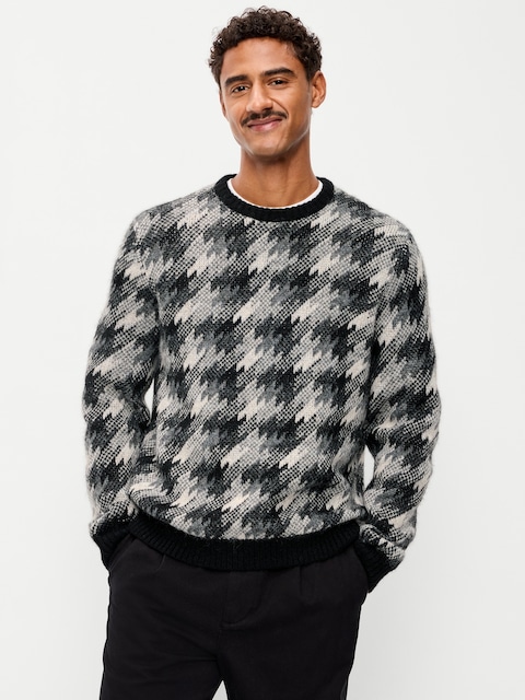 Crew-Neck Wool-Blend Sweater