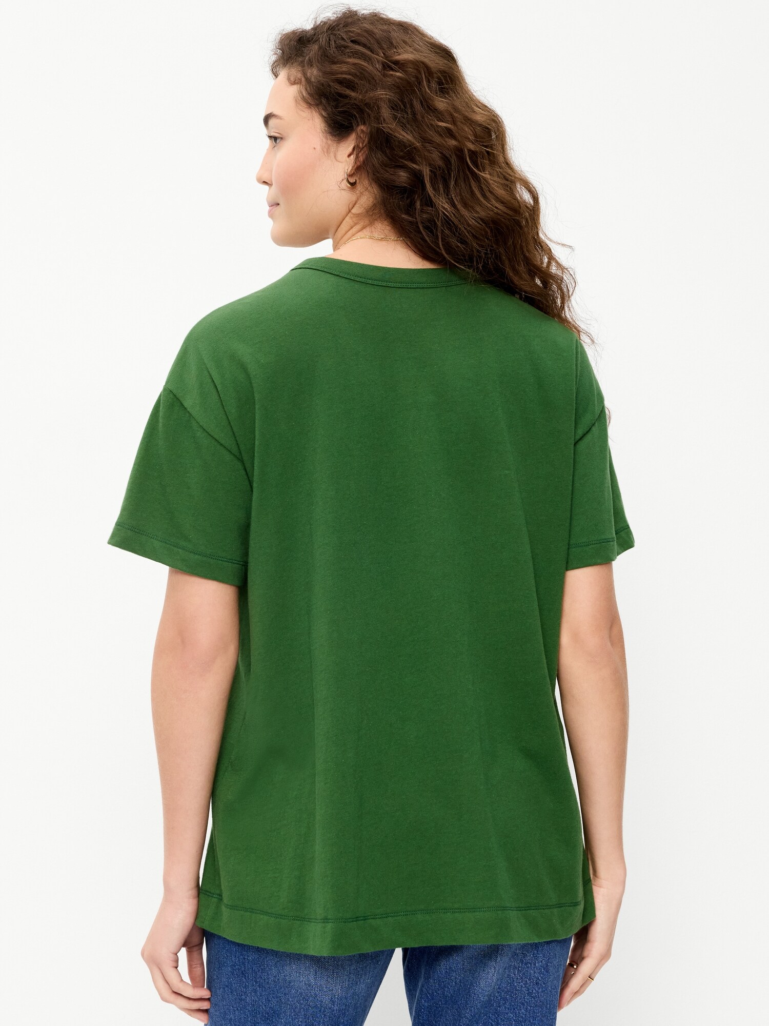 Женская футболка Old Navy Vincent Van Gogh Oversized Tunic, цвет: Сосновый — фото 2