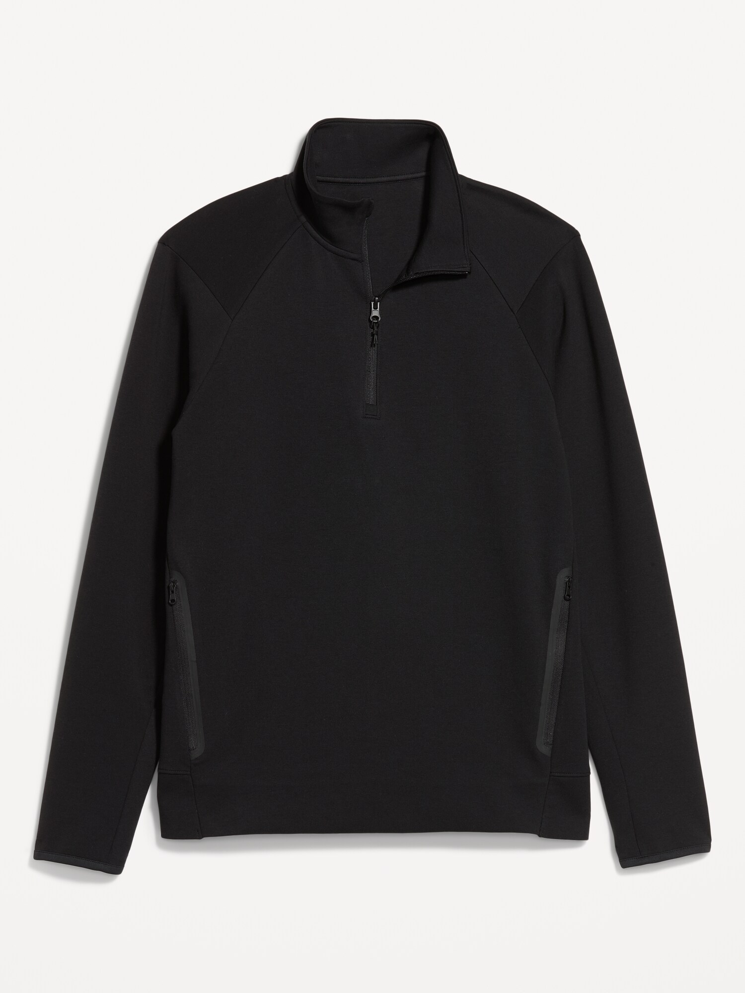 Мужская толстовка Old Navy Dynamic Fleece Quarter Zip, цвет: Чёрный — фото 4