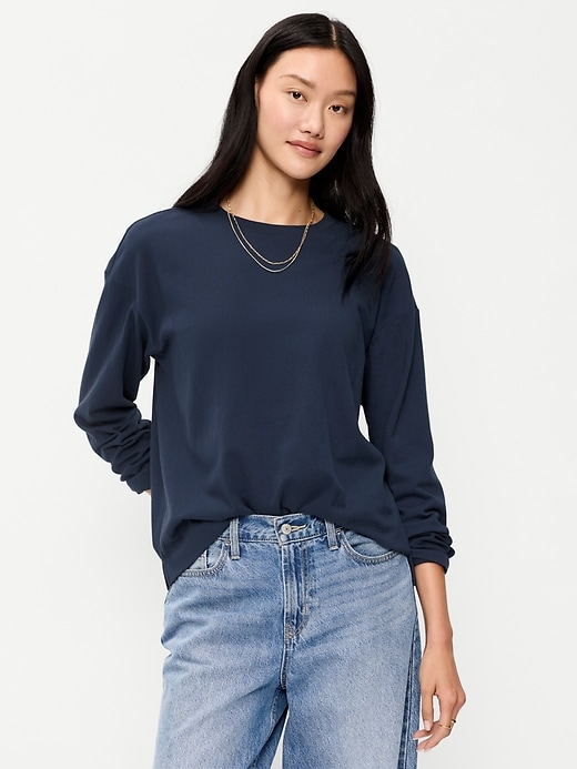 Vintage Long-Sleeve Crew-Neck T-Shirt | Old Navy
